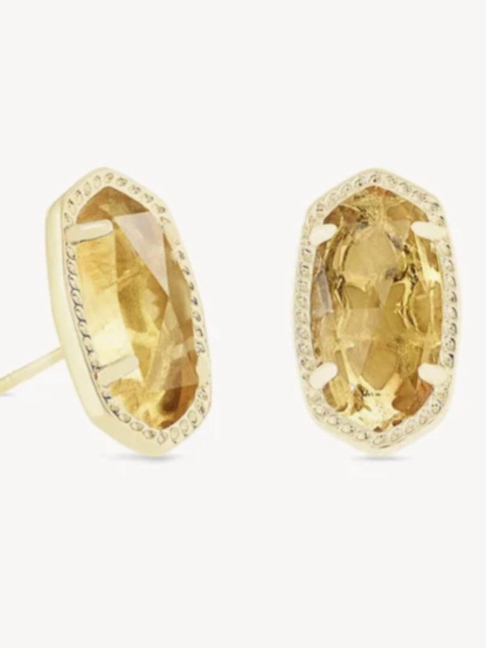 Kendra Scott Ellie Stud Earrings in Orange Citrine